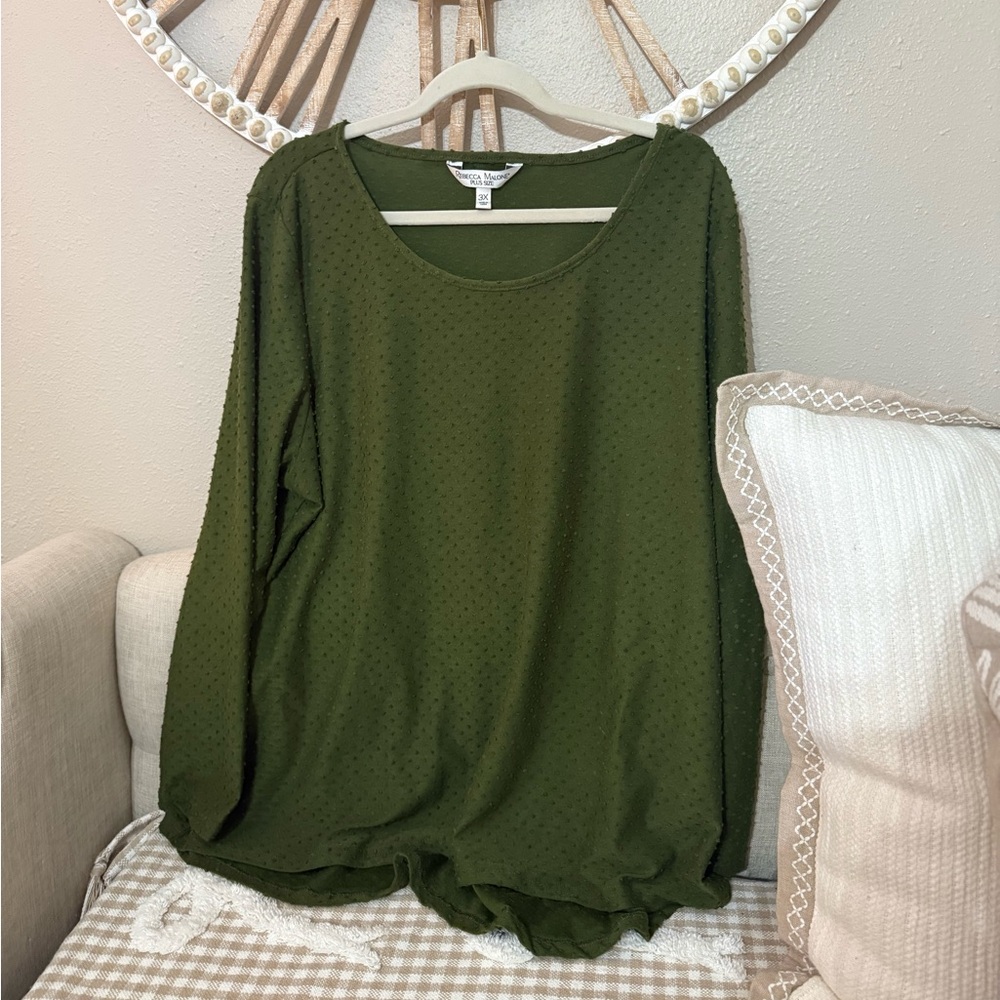 Rebecca Malone Forest Green Long Sleeve Tee